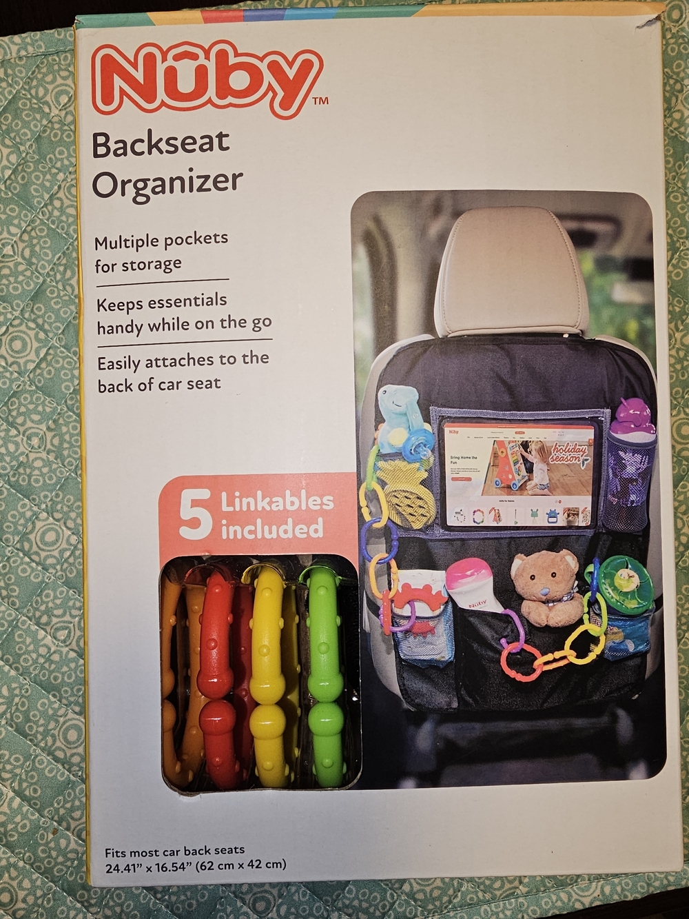 Nuby Backseat Organizer - Black